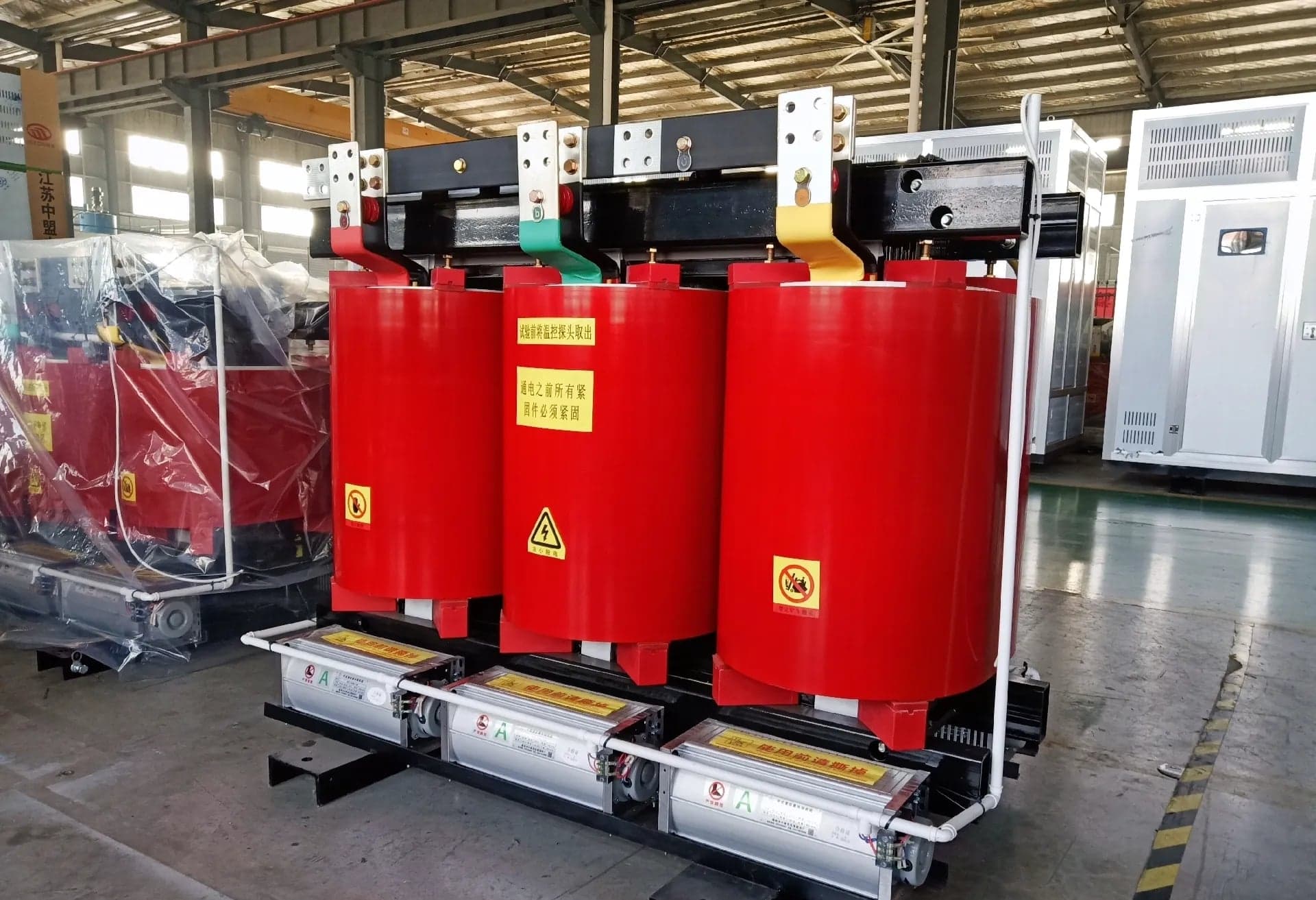 Transformer production line prepared for inspection
