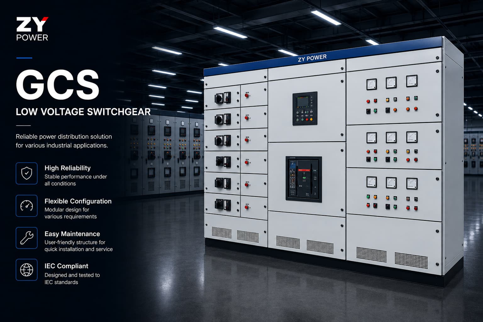 GCS Low Voltage Withdrawable Switchgear 2000A 50kA