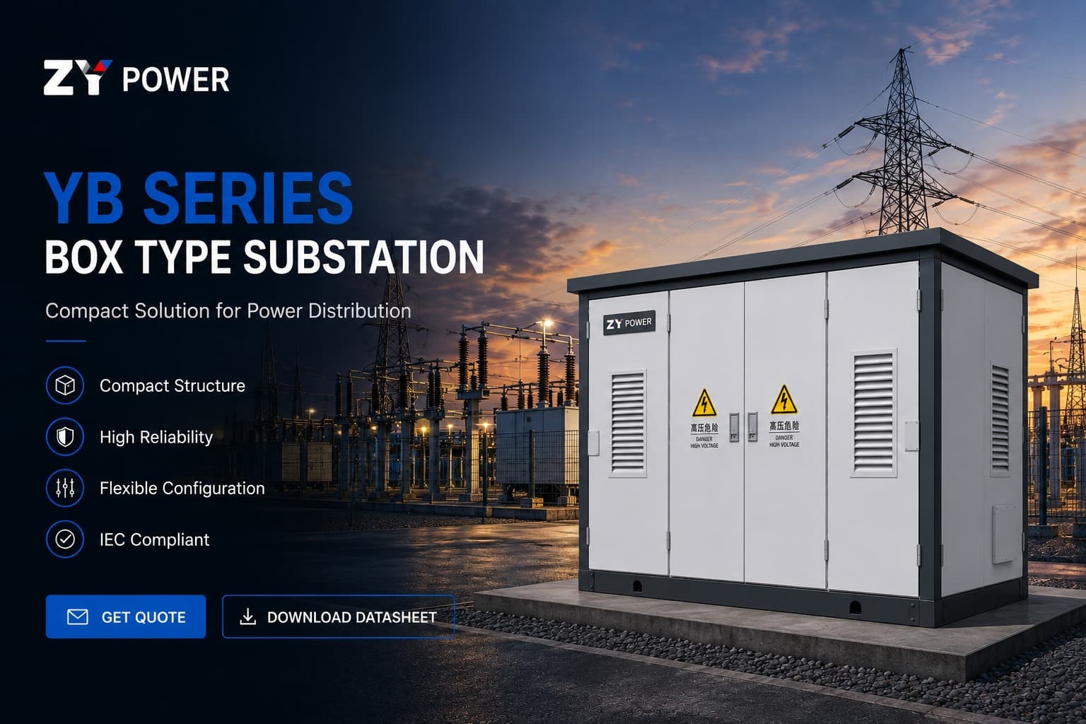 YB Pre-Installed Box-Type Substation 100kVA