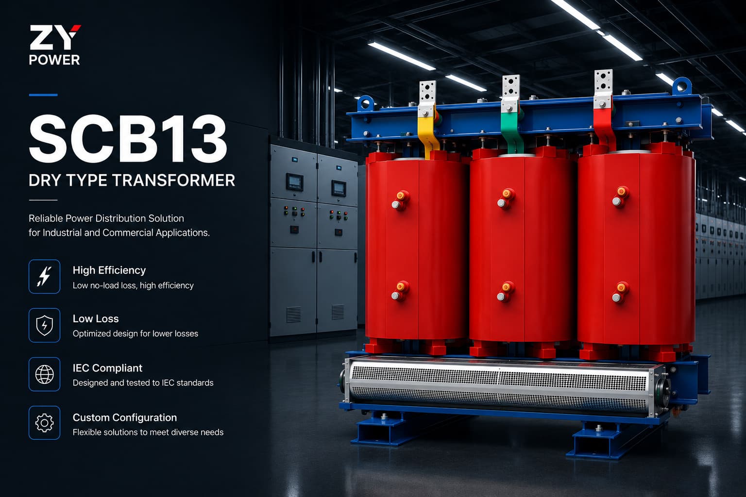 SCB13 Dry-Type Cast Resin Transformer 30 kVA